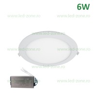 SPOTURI LED DE SIGURANTA - Reduceri Spot LED 6W Rotund Alb Emergenta  Promotie